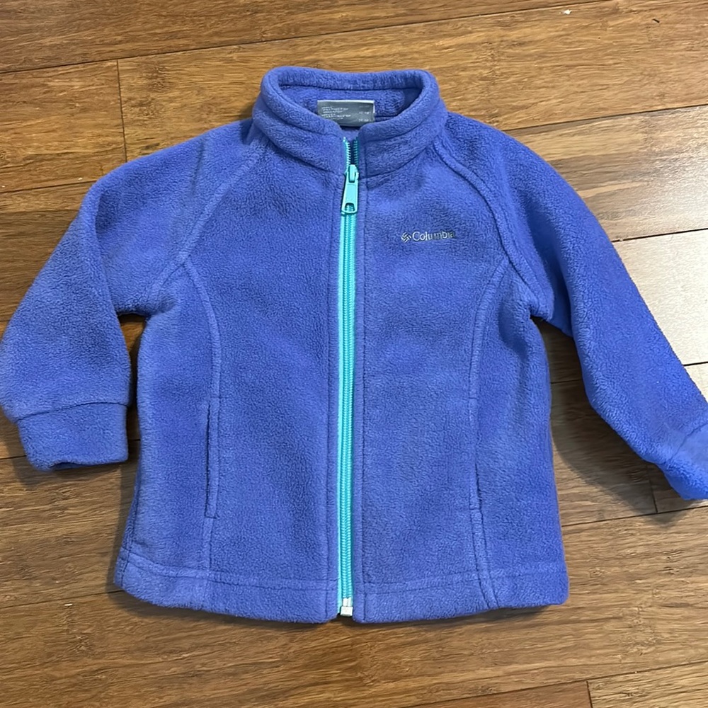 Columbia 12-18 month fleece.  Beautiful periwinkle color